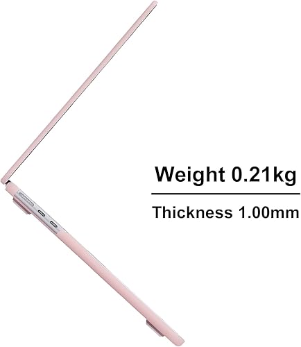 Miniatura 61 de EooCoo Funda compatible con MacBook Air de 15 pulgadas M5 2026 2025-2023 Release M4 M3 M2 modelo A3448 A3241 A3114 A2941, carcasa rígida de negro