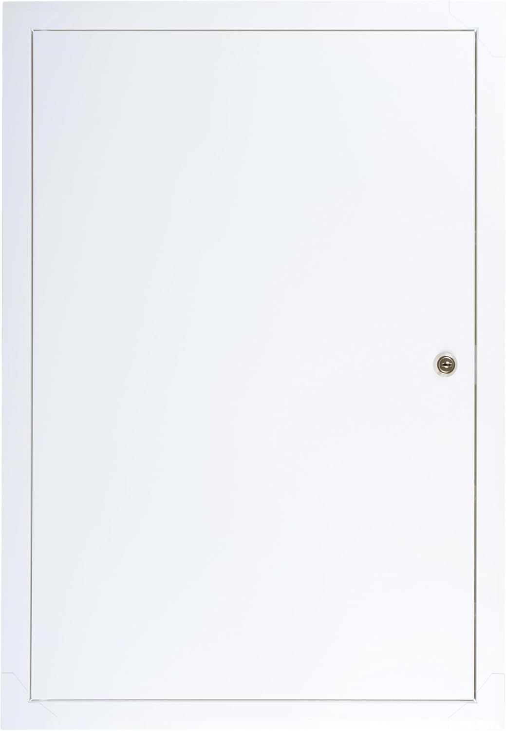 16" x 24" Lockable White Metal Access Panel. Service Shaft Door Panel with Key. Plumbing, Electricity, Heating, Alarm Wall Access Panel for Drywall. Bathroom Services Access Hole Cover.