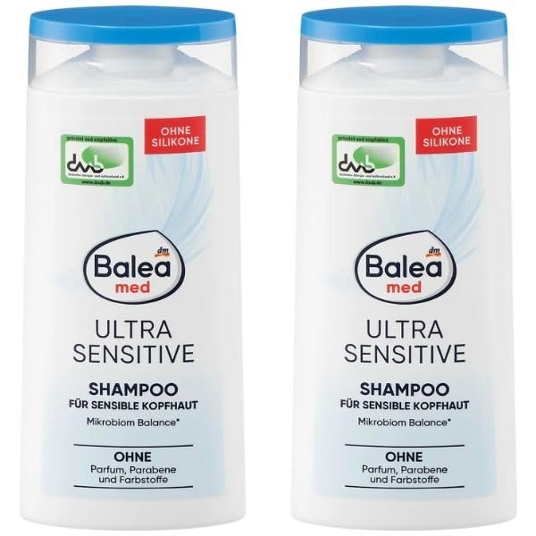 Baleamed Ultra Sensitive Shampoo oder totes meer für sensible Kopfhaut, ohne Parfüm und Silikone, mit Glycerin und Panthenol (Ultra Sensitive)