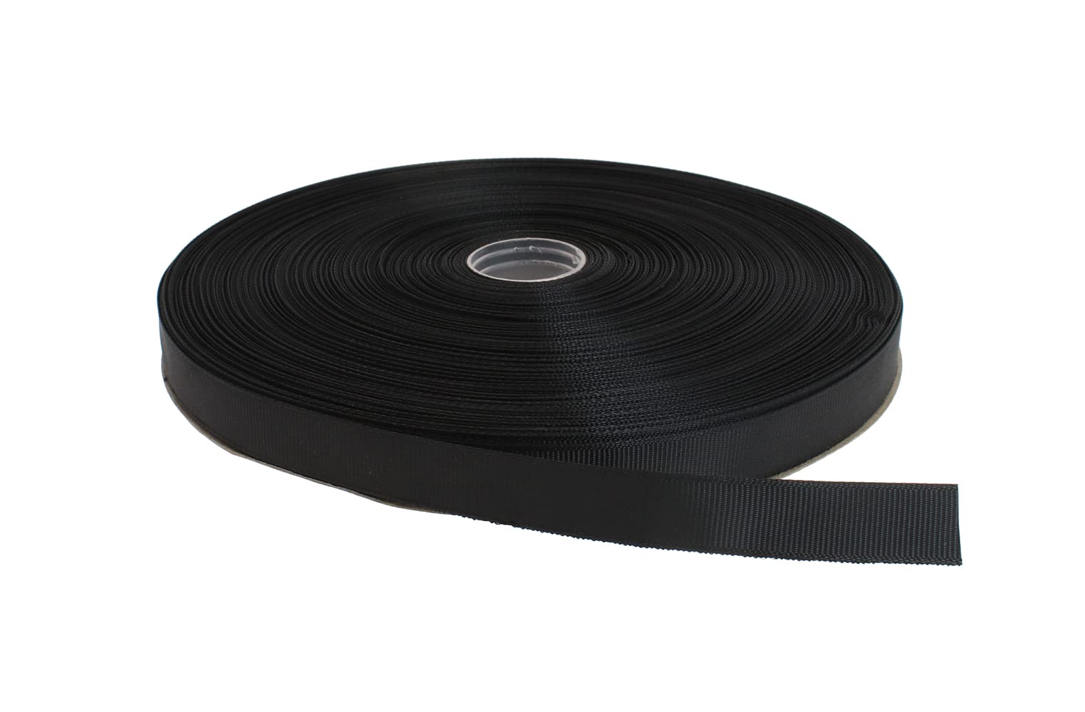 DXEUD Solid Grosgrain Ribbon 100 Yard Each Roll 100% Polyester (1/2", Black)