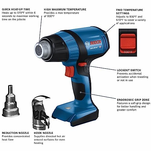 BOSCH GHG18V-50N 18V Heat Gun (Bare Tool) 2 BOSCH GHG18V-50N 18V Heat Gun (Bare Tool) - Image 2