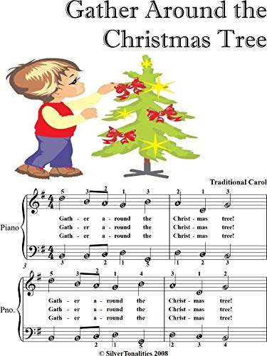 Gather Around The Christmas Tree Easy Piano Sheet Music With Colored Notes Kindle Edition By Christmas Carol Traditional Silvertonalities Arts Photography Kindle Ebooks Amazon Com