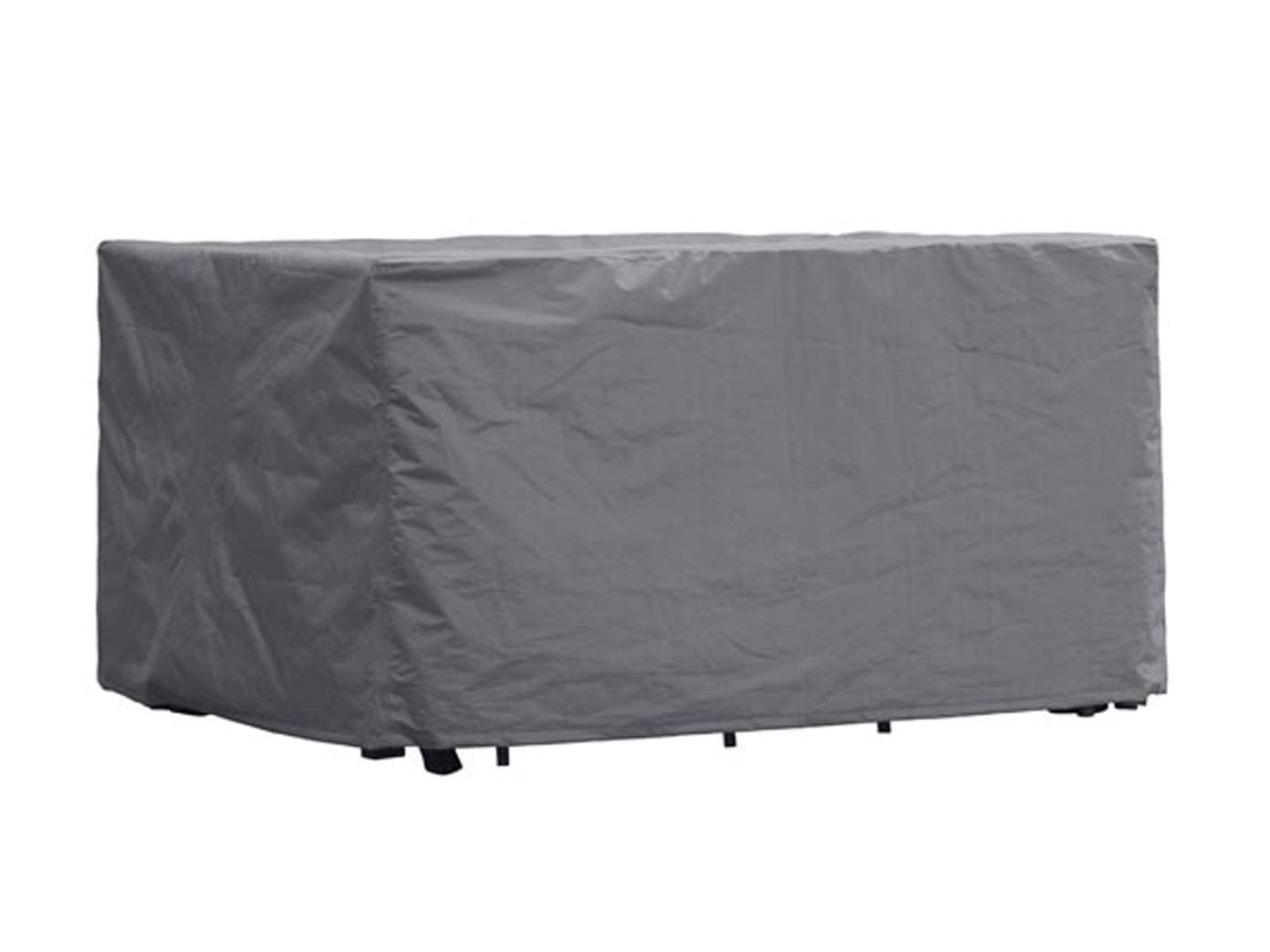 Perel Housse rectangulaire pour mobilier de jardin 165 x 135 x 95 cm, résistante à l’eau et aux UV, housse solide contre pluie et saleté, tissu tissé respirant, pour ensembles de jardin