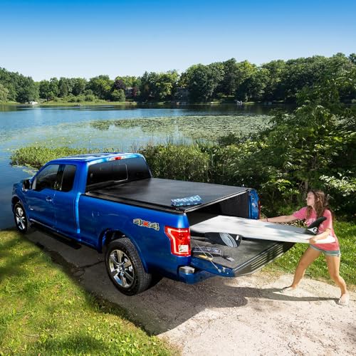 RealTruck TruXedo Lo Pro Soft Roll Up Truck Bed Tonneau Cover | 584901 | Fits 2019 - 2024 Dodge Ram 1500 w/RamBox, w/ or w/out Multi-Function (Split) Tailgate 5' 7" Bed (67.4")