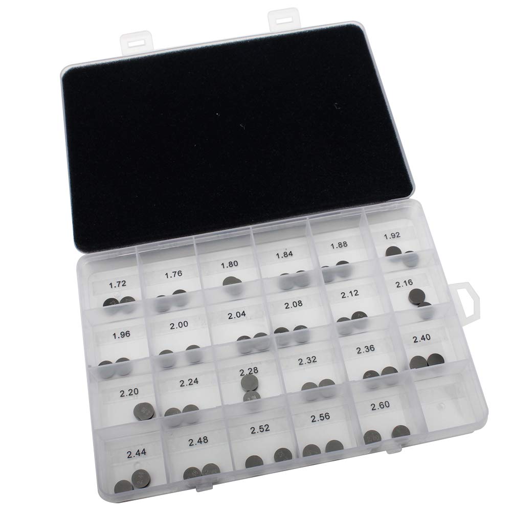 TARAZON 46pcs 8,9mm Valve Shim Ventileinstellplättchen 1.72MM-2.60MM für SX-F XC-F SXS 250 350 450 SX 450 505 SMR450 XC450