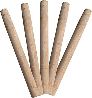 Gogogmee 5 Peças Cabo De Ferramenta De Madeira Cabo De Pá Cabo De Substituição Para Enxada Cabo De Madeira Para Substituição Cabo De Enxada De Jardim Fornecimento De Jardim Acessórios De