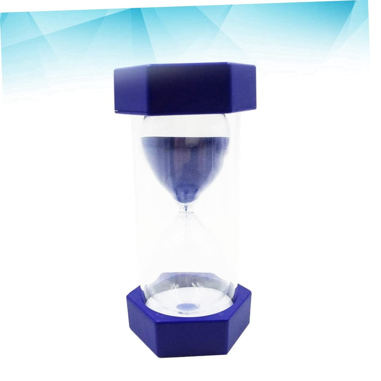 Amosfun 2 Pezzi 20 Timer 20 minuti giocattoli per bambine timer per a clessidra da 20 minuti timeketle a clessidra esagonale a a per bambini Blue