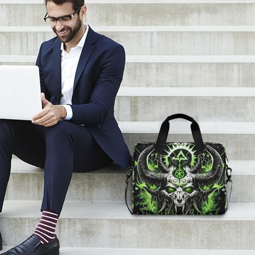 Bolso maletín para laptop Dragon Head Skull 13-15.6 pulg miniatura 3