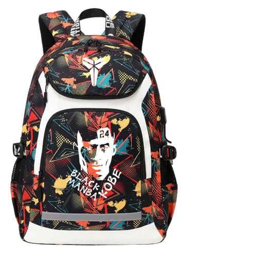 Sac à dos collège Kobes avec port de charge USB pour filles et garçons