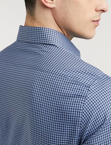 Image of Van Heusen Formal Checkered Shirt for Men| Premium Cotton| Full Sleeves| Slim Fit |Breathable Fabric