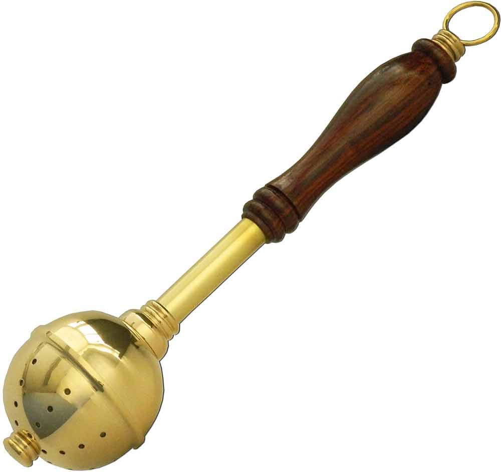 Gold Metal Swab with Wooden Handle