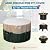 NEVERLAND Fire Pit Cover Round, Waterproof Outdoor Fire Pit Cover 600D Oxford Snowproof Round Patio Fire Cover with Reflective Strips and Vents for Fire Pit (36inch?