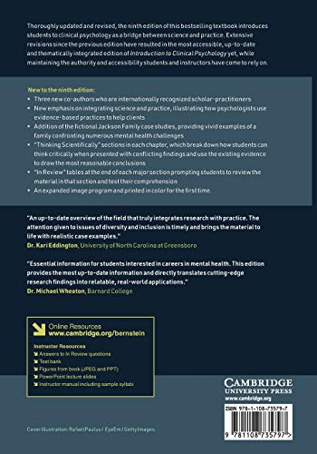 Cambridge University Press 3KDIPO000BEE Introduction To Clinical Psychology: Bridging Science And Practice thumb #1