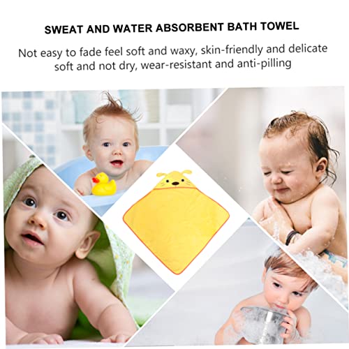 Ciieeo Hooded Animal Bath Towel for Boys and Girls Cute Cartoon Bathrobe in Random Colors Soft Absorbent Fabric for Infants and Toddlers for Bath Time4