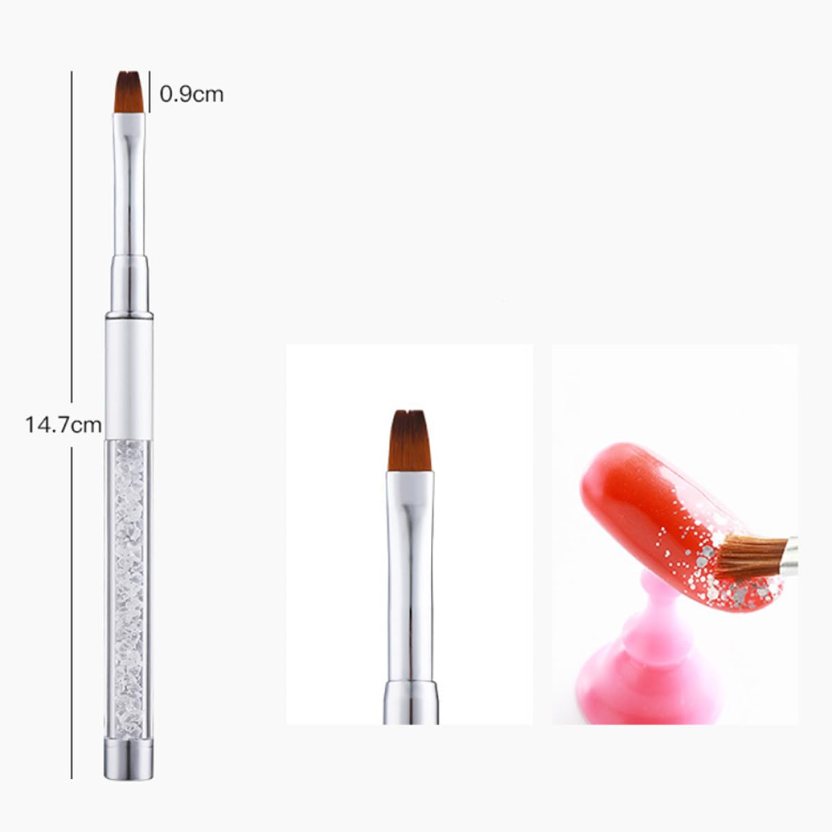 Beavorty 15 Pz spazzolino per le unghie fodera per pennello per nail art kit per unghie pennelli unghie professionali pennelli nail art professionali kit penna per nail art penna per unghie