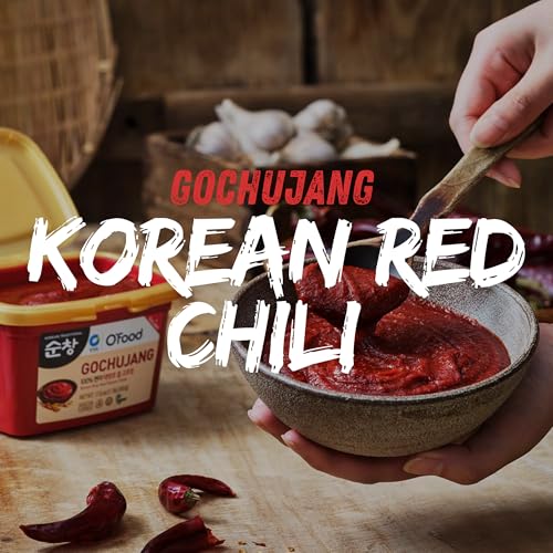 Image of O'Food Gochujang - Korean Red Chili Paste [Mild | 2.2 lb (1kg) ] Spicy & Sweet Savory Fermented Sauce | Gluten-Free | No Corn Syrup | Great for Bibimbap, Marinades, Stews & BBQ