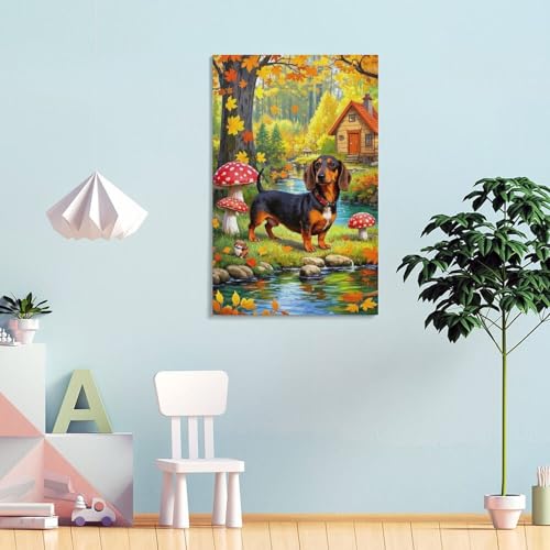 Tableau impression sur toile premium caniche murale pour décoration chic - 4