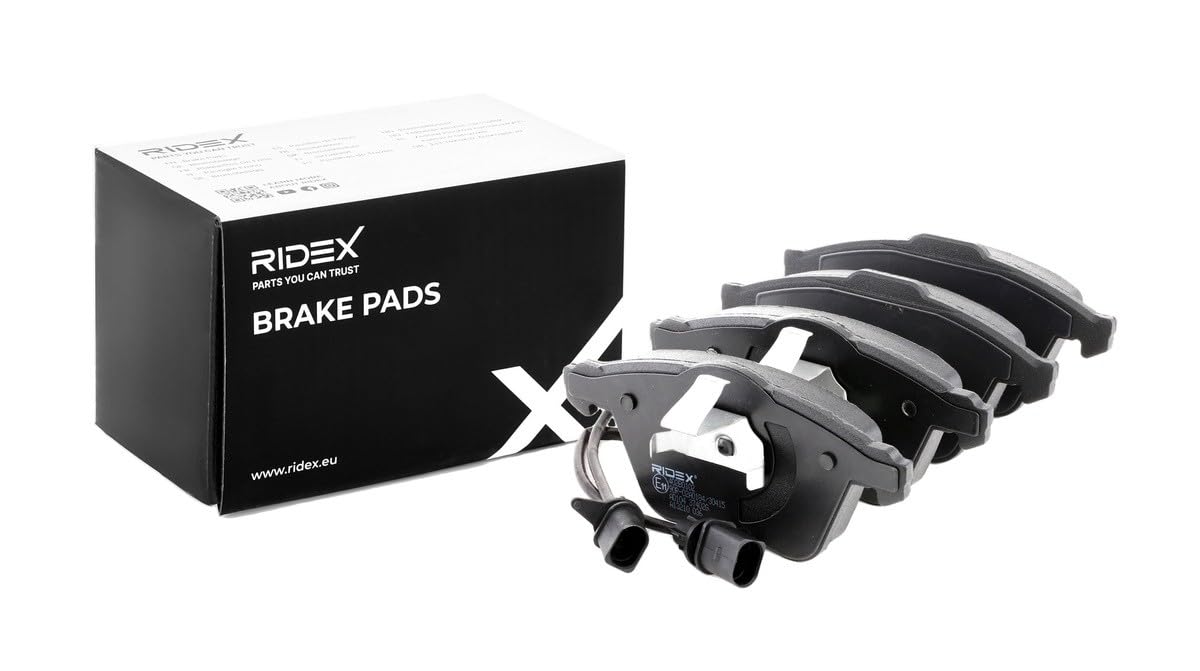 RIDEX Kit Disques Et Plaquettes De Freins Avant 3405B0100 - Plein, Essieu Avant Pour VW Golf VI, Citroën Saxo, Peugeot 106