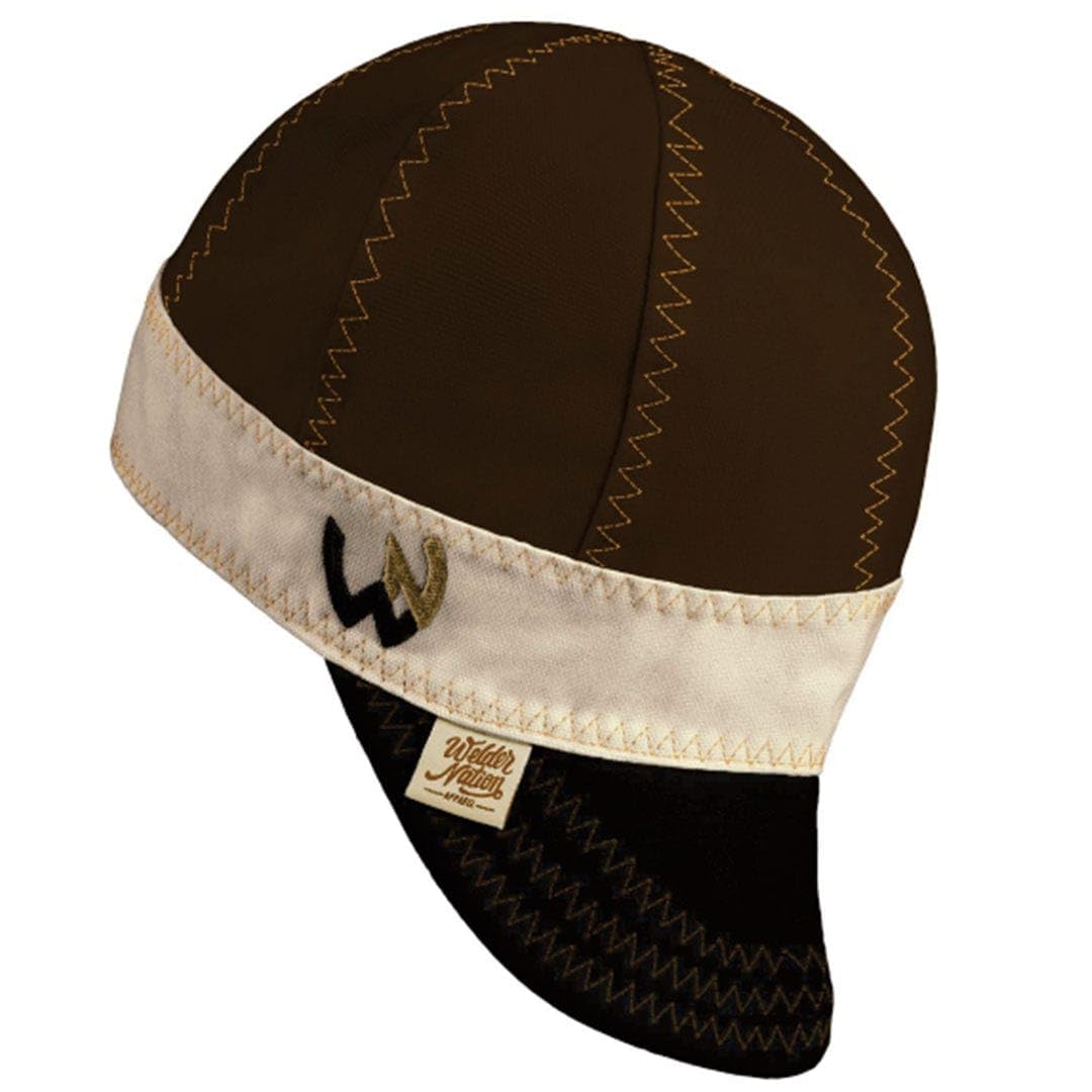 Welder Nation 8 Panel Welding Cap, Durable, Soft 10 oz Cotton Duck Canvas, for Safety and Protection While Welding. Stick ARC