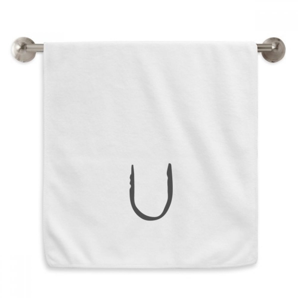Serviette Upsilon visage anti irritation serviette débarbouillette blanche