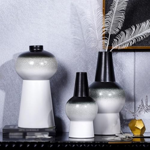 Vase céramique dégradé pour fleur séchée et déco de salon - 7