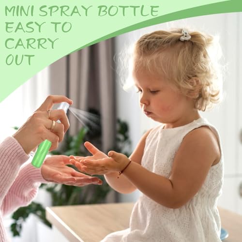 100 piezas mini botella spray 10 ml plástico recargable miniatura 6