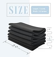 Vista 3 de Dreamlover Banda elástica negra, elástica ancha para coser, 5.9 pulgadas x 4 yardas