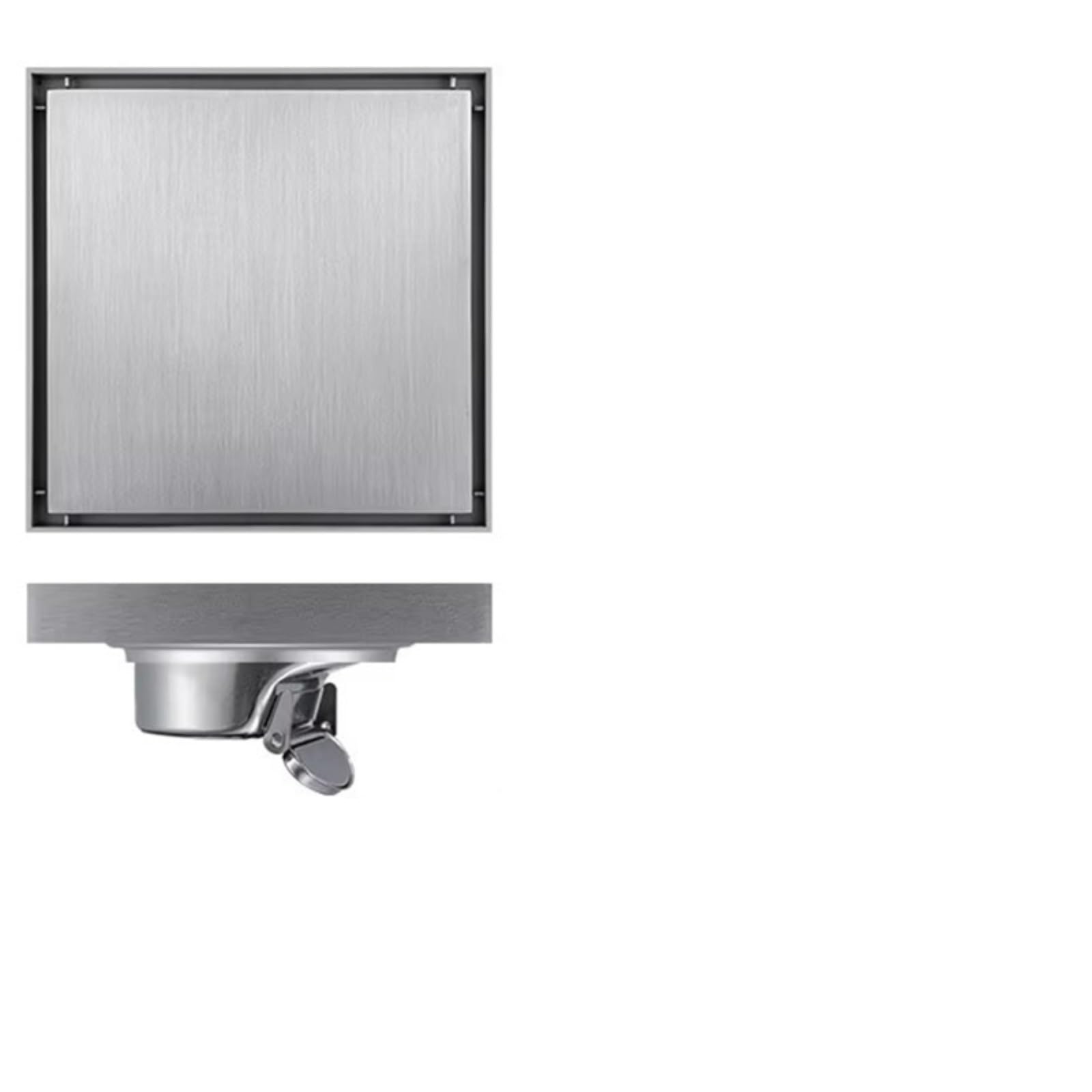 Floor Drain Floor Drain For Bathroom Thickened Stainless Steel Concealed Odor Proof Modern Style(15x15cm 9a)
