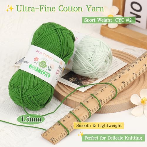 Image of Katech 1OO% Cotton Yarn for Crocheting & Knitting-Baby Cotton Yarn (G)