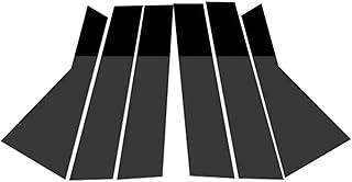 車用 窓ガラス外側シール に適合する ダッジ に適合する ジャーニー 2009-2020 に適合する 6個入り カーウィンドウピラーポスト 光沢ブラック BC コラムトリム デカールカバー