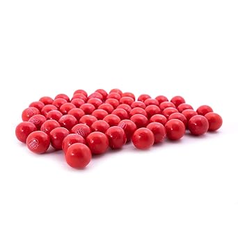 Hot Cinnamon Gumballs, 1 Inch, Chewing Gum, 3 lb. Bulk Bag for Red-Themed events, Parties, Valentines Day, Holidays and more.