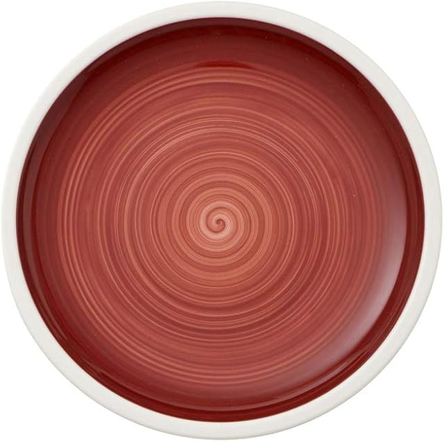 Villeroy und Boch Manufacture Rouge talerz śniadaniowy, 22 cm, porcelana premium, czerwony