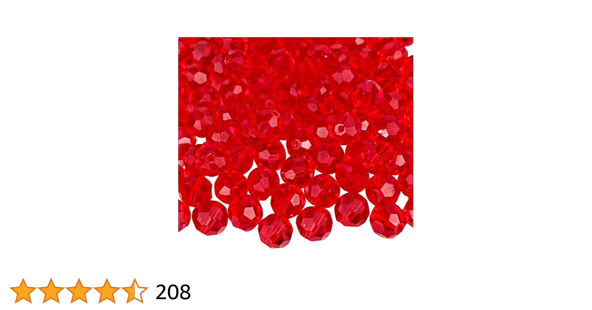 Amazon.com: Jmassyang 100 Pieces 8mm Faceted Round Crystal