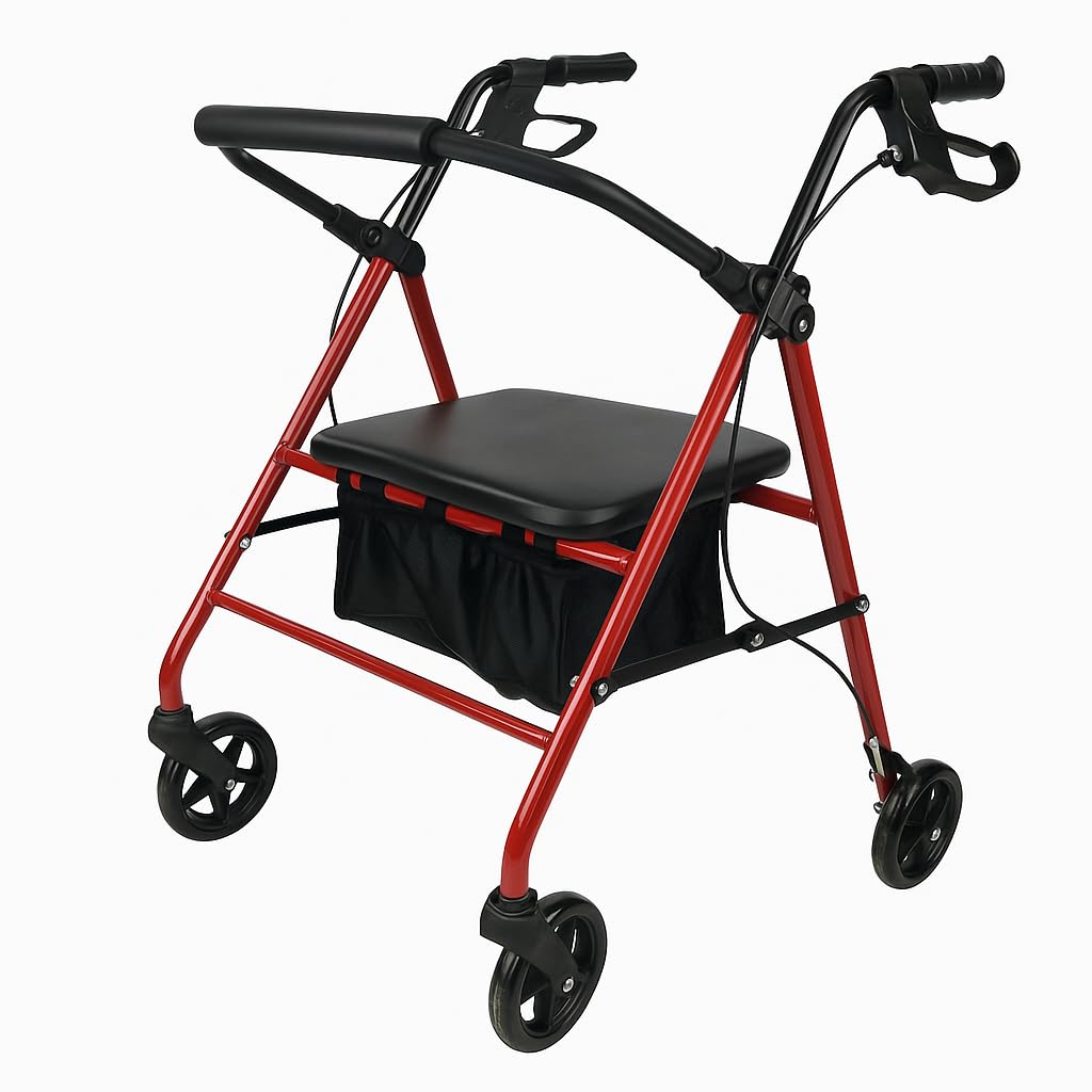 DRIVE ドライブメディカル　歩行車　歩行器　シルバーカー　レッド　美品 楽天市場】老人手押し車 歩行器 シルバーカー 買い物 折り畳み式 歩行