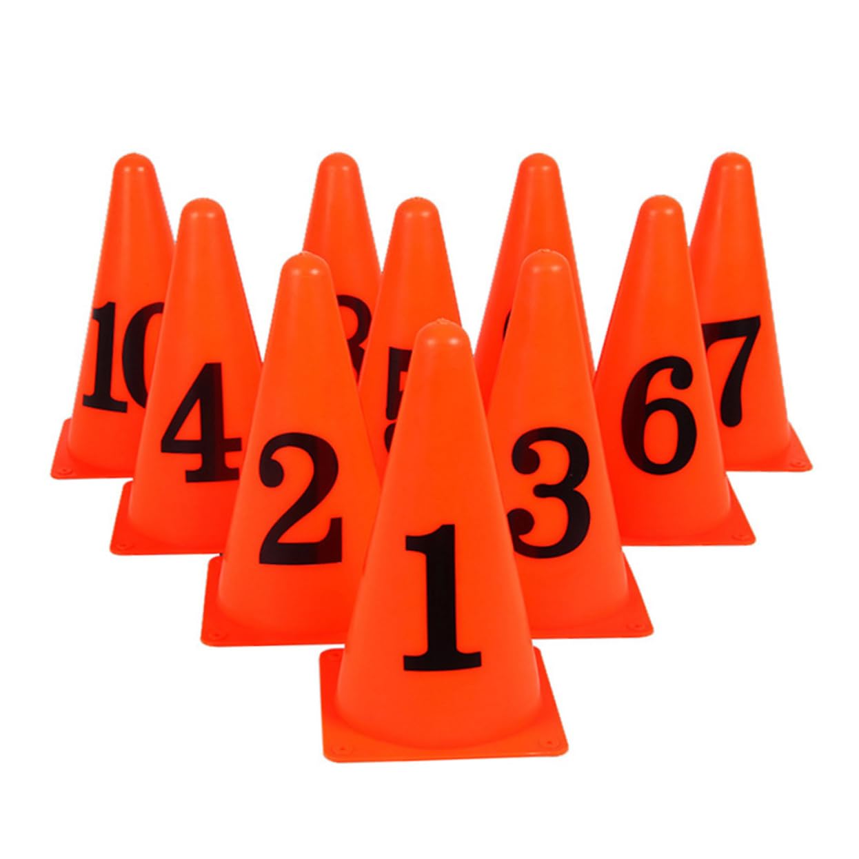 10pezzi Coni Marcatori per Allenamento Calcio Obiettivi Allenamento per Sport per Calcio Basket e Tennis Facile Trasportare e Resistente