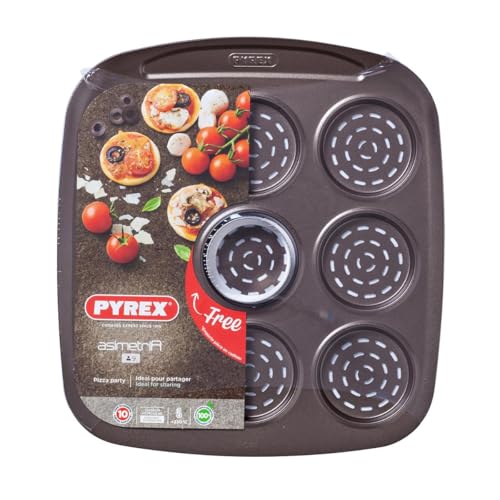 Pyrex - Pyrex - Asimetria - Plat à 9 Mini Pizza sans Emporte Pièce en Métal Ø 6.50 cm