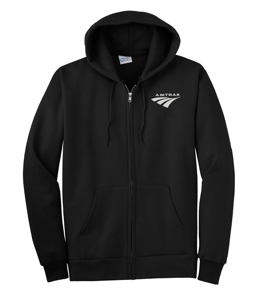Amtrak Travelmark Zippered Hoodie Sweatshirt [252]