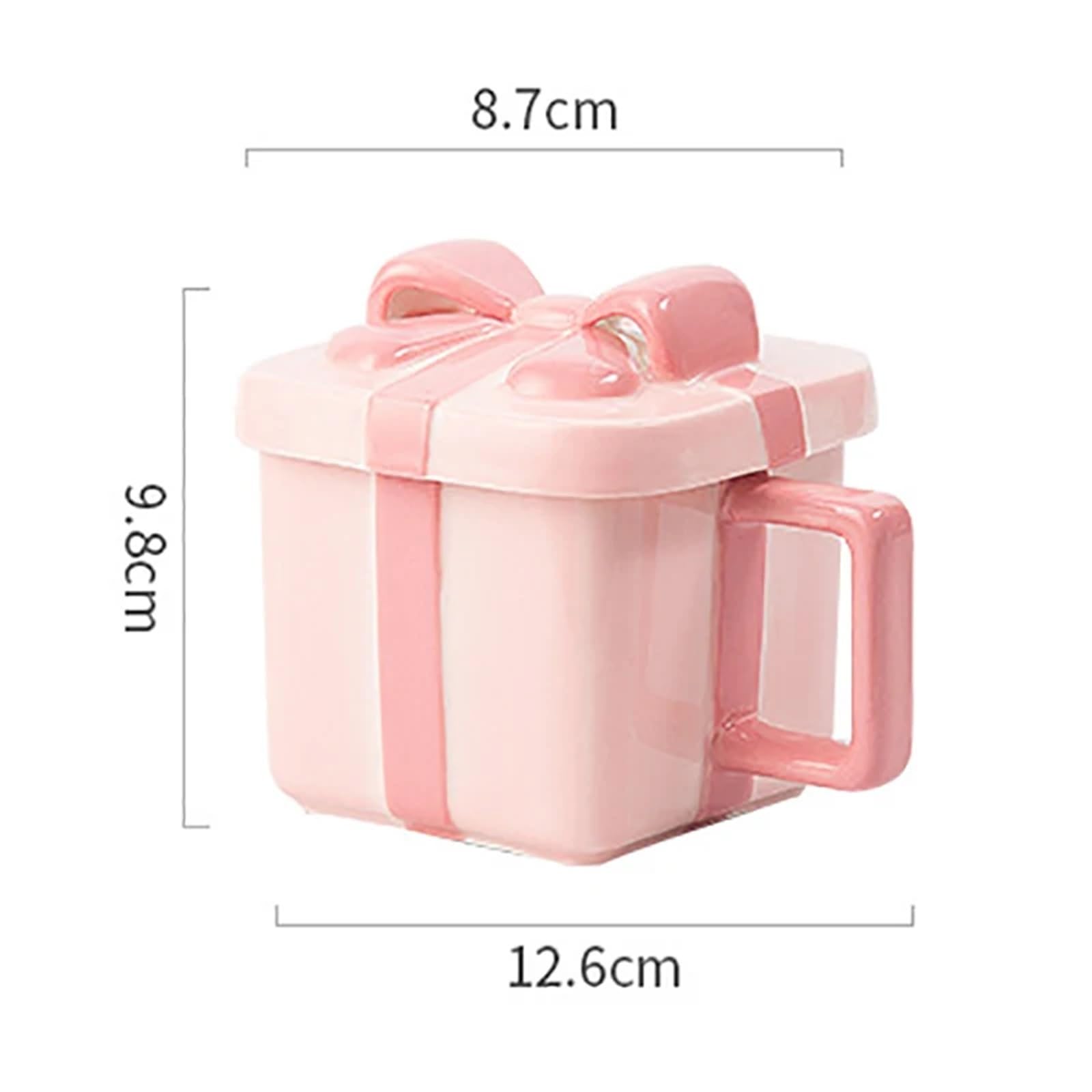 2 uds Taza de Café Cerámica desayuno leche taza avena agua caliente oficina con tapa café pareja Para Boda(White)