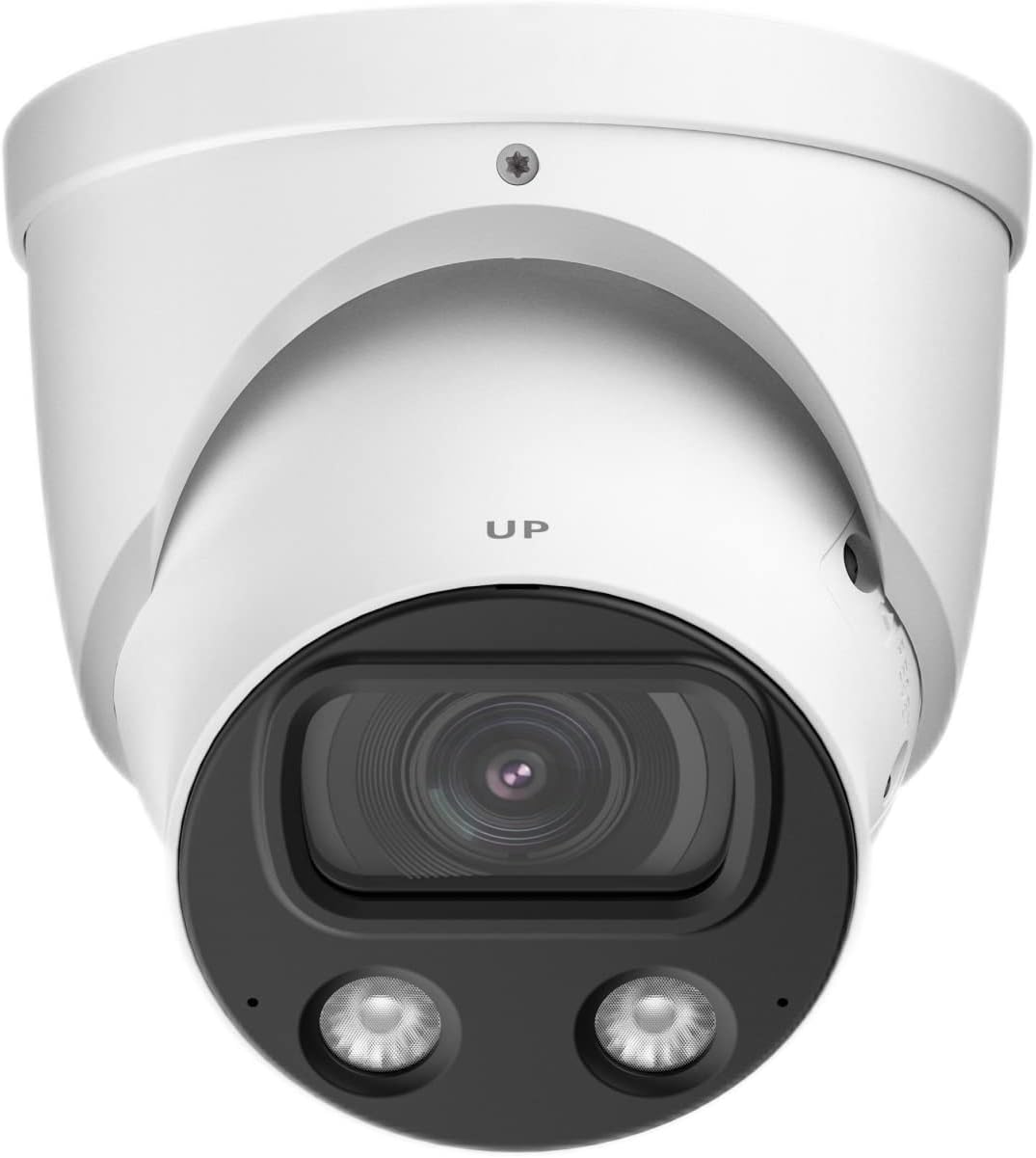 IPC-Color4K-T 4K Full-color Ultra Low Light 8MP 1/1.2" CMOS Smart AI Starlight Turret IP Camera,Build-in Warm LED, Built-in Mic,SMD 3.0,PoE and ePoE,IPC-Color4K-T 3.6mm White