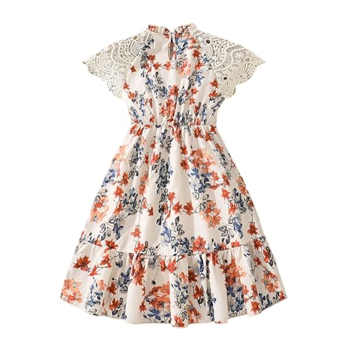 Robe d'été élégante pour filles en dentelle anti-transpiration et tissu souple léger