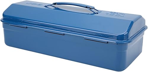 Miniatura 9 de Portable Tool Storage Box Large Capacity Steel Tool Organizer Toolbox for Car Auto Repair Tools Blue 13.8x5.9x4.3in