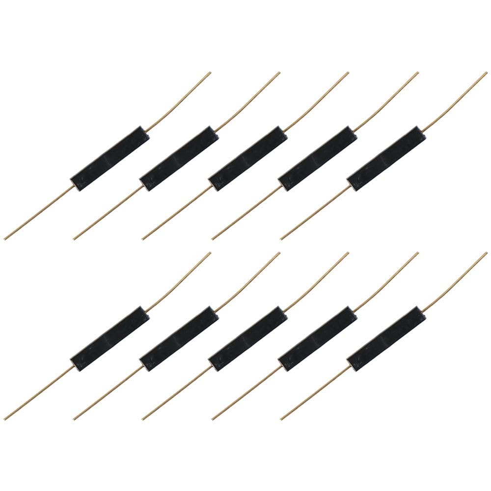 AllGIFT 10pcs Reed Switch Reed Contact 3mm×14mm Normally Open (N/O) Magnetic Induction Switch