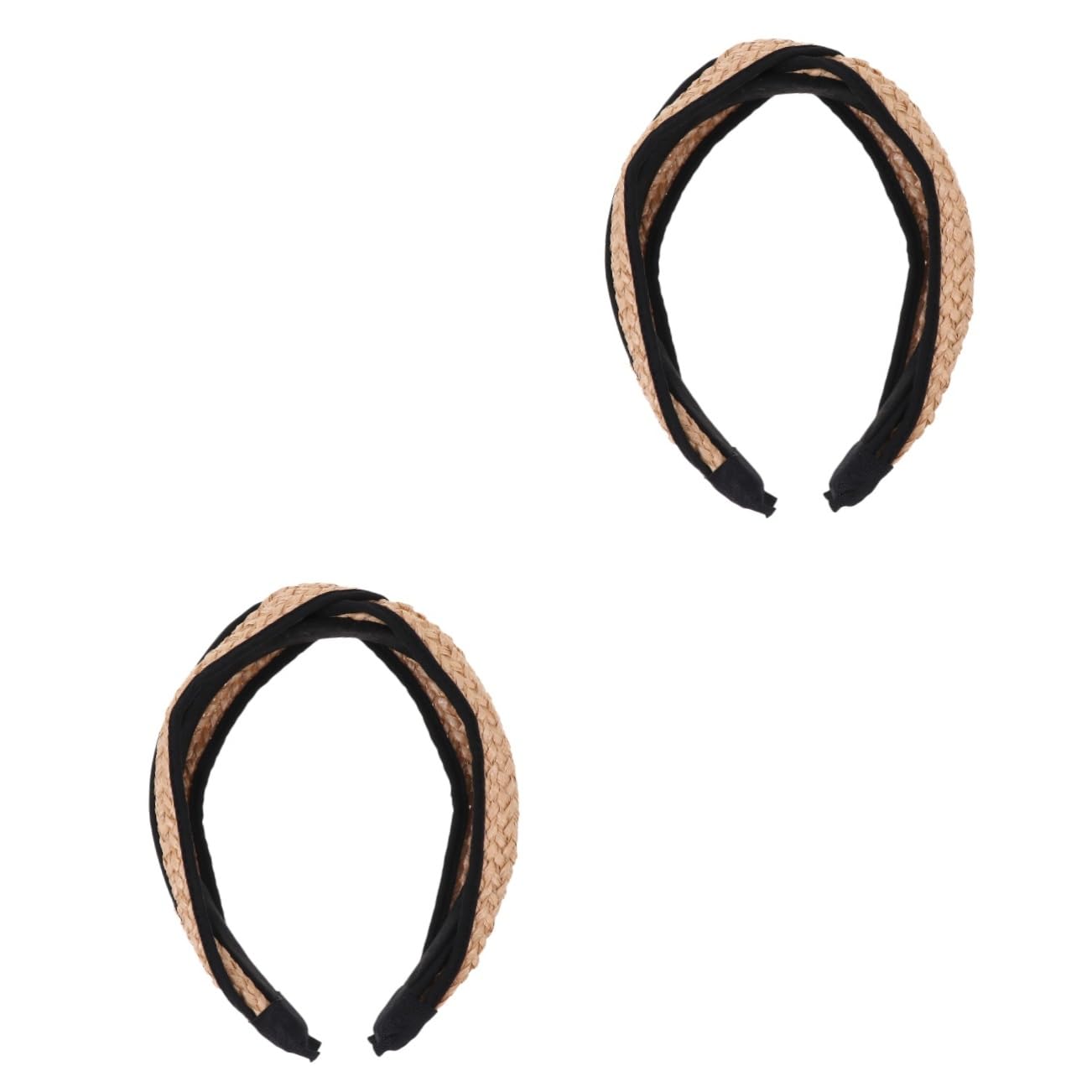 Housoutil 2piezas Diadema De Tejida Para Mujer Accesorio De Pelo Estiloso y Práctico Diadema Ancha Para Lavado De Cara y Decoración Del Cabello
