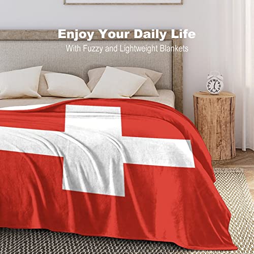 Couverture flanelle douce chaude drapeau Suisse plaid salon - 7