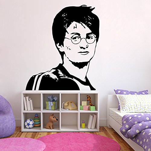 DECOR Kafe Decal Style Harry Potter Vinyl Wall Sticker Small Size-18 * 20 Inch - Black