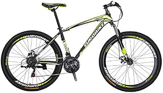 Euobike Mountain Bike JMC X1 27.5inch Dual Disc Brake MTB Bicycle for Men and Women (YELLOW)