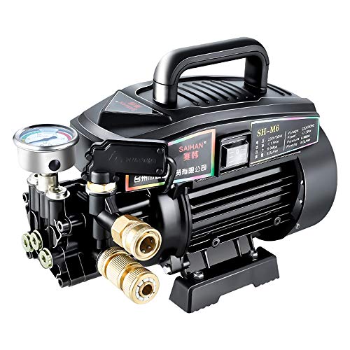 High-pressure Car Washing Machine Home 220V Portable Water Gun Manual Brush Adjustable Nozzle Electric Washing Machine, For Watering (car Wash) (Color : #4)