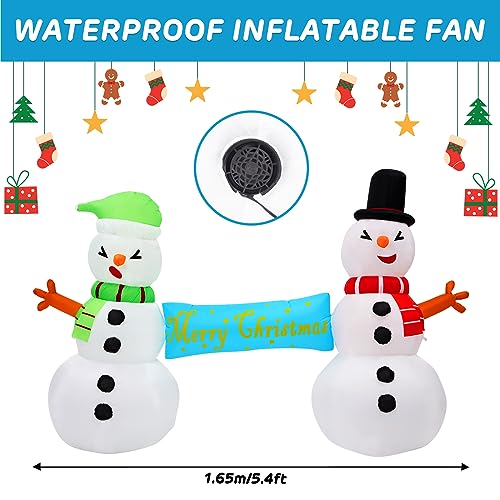 GAOMON Christmas Outdoor Decorations,Inflatable Christmas Yard Decorations,Blow Up for Outdoor, Gift for Family