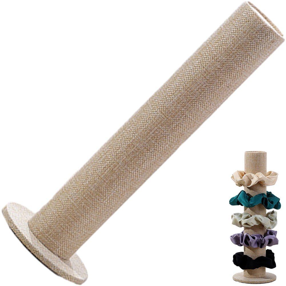 Fituenly Scrunchie Organizer Vertical Bracelet Display Stand for Hair Bands, Scrunchies, Bangles, Cuffs 2-in-1 Storage & Jewellery Holder.