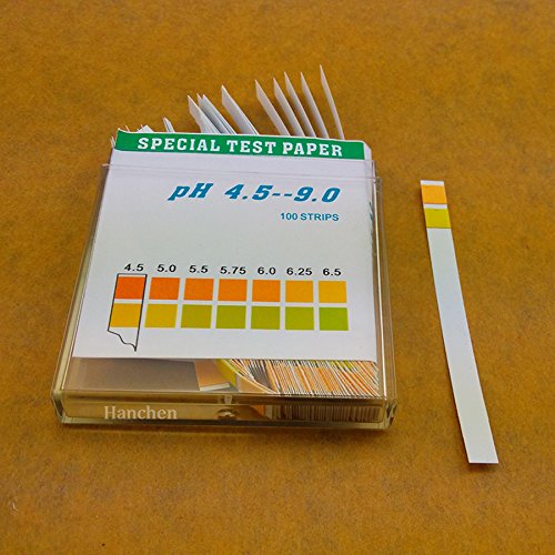 5 paquetes (100strips/Pack) PH 4.5 – 9.0 2 coloralkaline pruebas de pH Papel tiras de prueba de pH Indicador Tornasol Kit